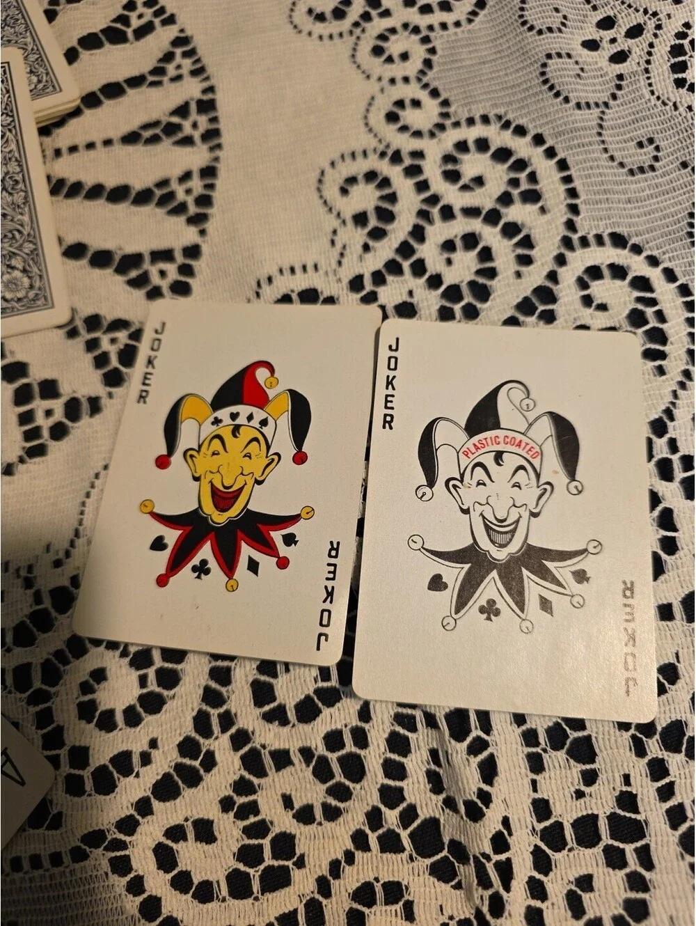 Arrco Playing Cards Blue & White Floral